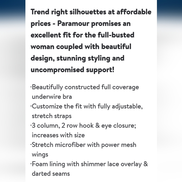 New Paramour size 42C red wine color bra pretty metallic lace underwire - Picture 5 of 6